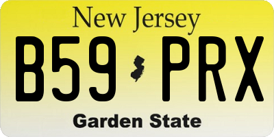 NJ license plate B59PRX