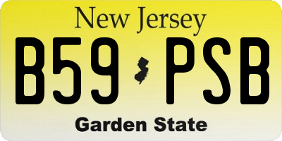 NJ license plate B59PSB