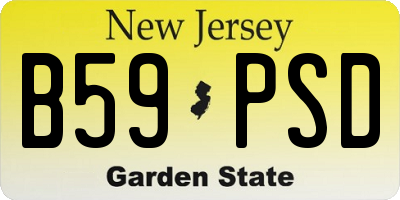 NJ license plate B59PSD