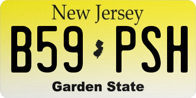 NJ license plate B59PSH