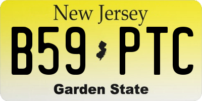 NJ license plate B59PTC