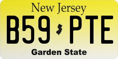 NJ license plate B59PTE