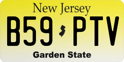 NJ license plate B59PTV