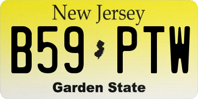 NJ license plate B59PTW