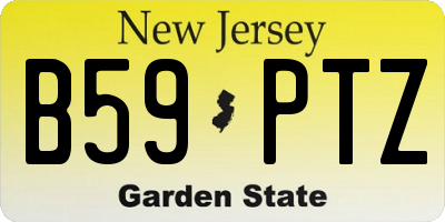 NJ license plate B59PTZ