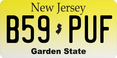 NJ license plate B59PUF