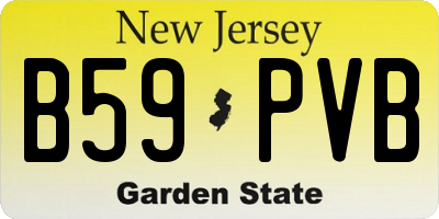 NJ license plate B59PVB