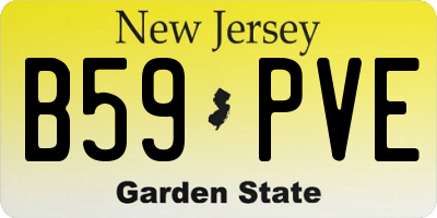 NJ license plate B59PVE
