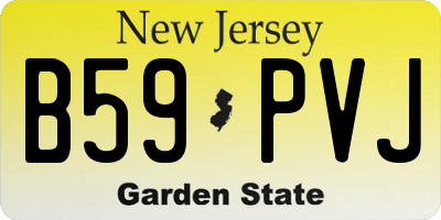 NJ license plate B59PVJ