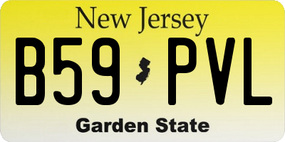 NJ license plate B59PVL