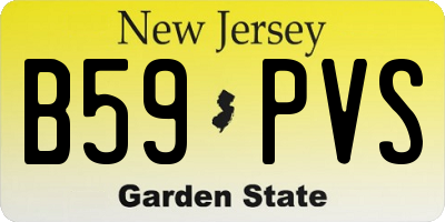 NJ license plate B59PVS