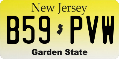 NJ license plate B59PVW