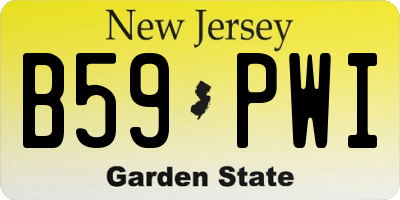 NJ license plate B59PWI
