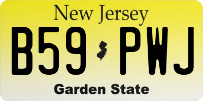 NJ license plate B59PWJ