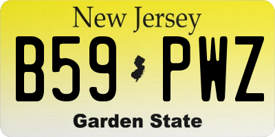 NJ license plate B59PWZ