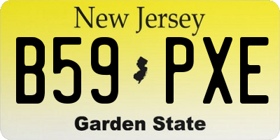 NJ license plate B59PXE