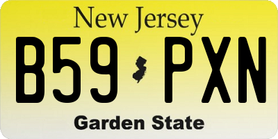 NJ license plate B59PXN
