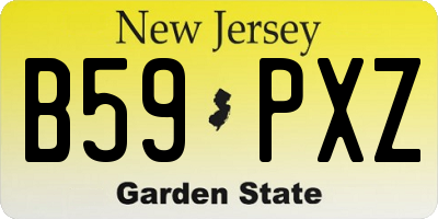NJ license plate B59PXZ