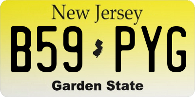 NJ license plate B59PYG