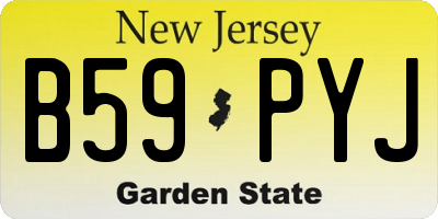 NJ license plate B59PYJ