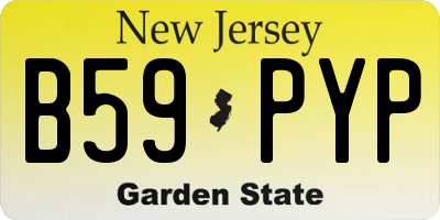 NJ license plate B59PYP
