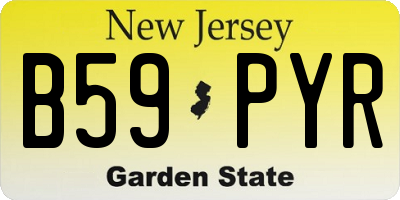 NJ license plate B59PYR