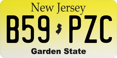 NJ license plate B59PZC