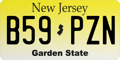 NJ license plate B59PZN