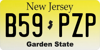 NJ license plate B59PZP