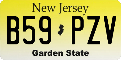 NJ license plate B59PZV