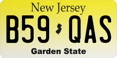 NJ license plate B59QAS
