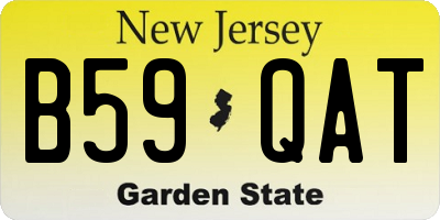 NJ license plate B59QAT
