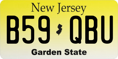 NJ license plate B59QBU