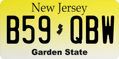 NJ license plate B59QBW