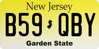 NJ license plate B59QBY