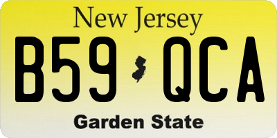 NJ license plate B59QCA
