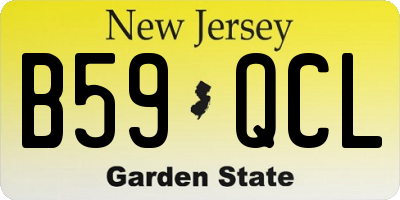 NJ license plate B59QCL