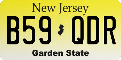 NJ license plate B59QDR