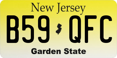 NJ license plate B59QFC