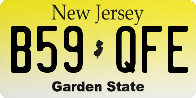NJ license plate B59QFE