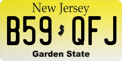 NJ license plate B59QFJ