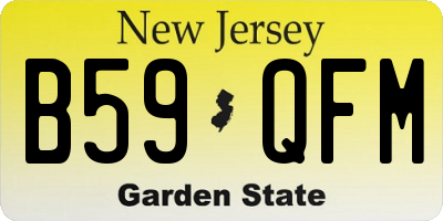 NJ license plate B59QFM