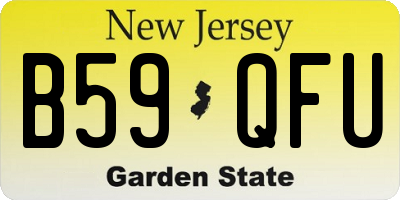 NJ license plate B59QFU