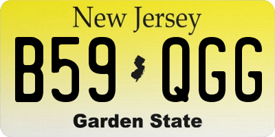 NJ license plate B59QGG