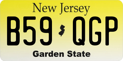 NJ license plate B59QGP