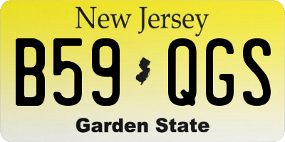 NJ license plate B59QGS