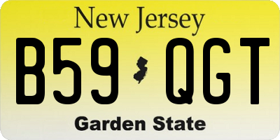 NJ license plate B59QGT