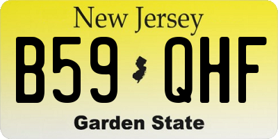 NJ license plate B59QHF