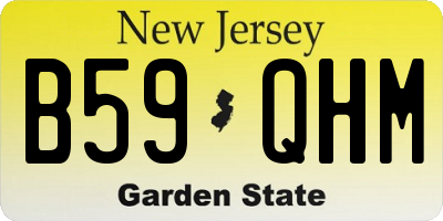 NJ license plate B59QHM