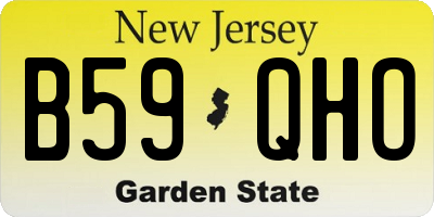 NJ license plate B59QHO